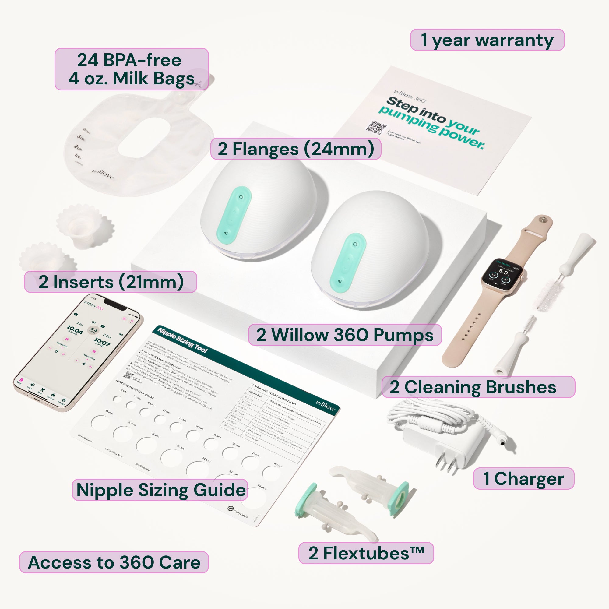 Willow 360™ Wearable Breast Pump - 360° Mobility | Willow – Willow